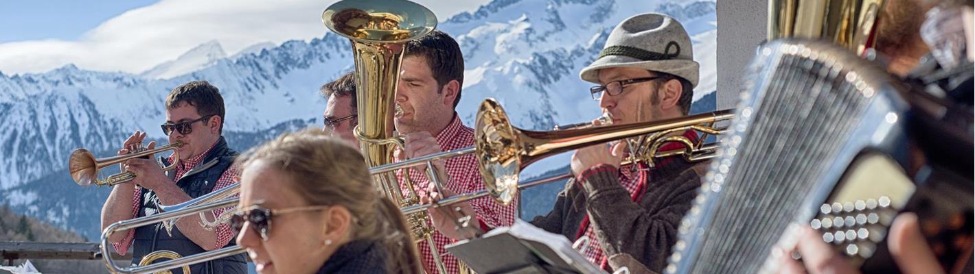 Wenn die Musi auf der Piste spielt