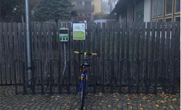 E-Bike charging station fairground