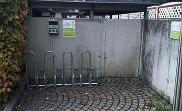 E-Bike charging station bus station